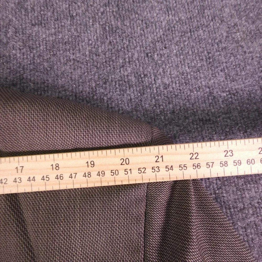 Joseph Abboud Suit Mens 46XL Brown 39x33 Pants Pleated‎ Micro Houndstooth Wool